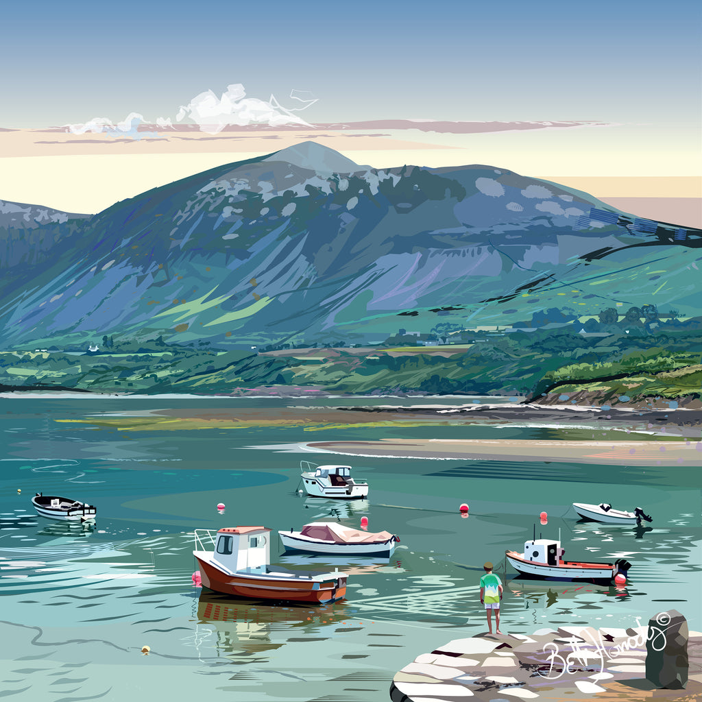 Gwahoddiad Y Môr, Trefor Canvas Print (Ltd. Edition)