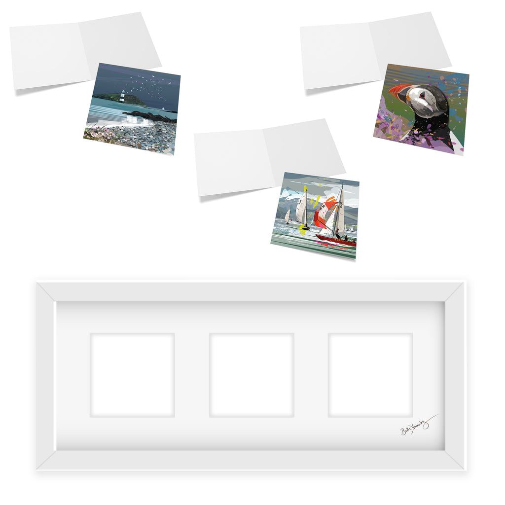 Triple Aperture Card Frame (Includes 3 Cards)