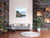 Cychod ar Angor, Ger Garddfon Canvas Print (Limited Edition)