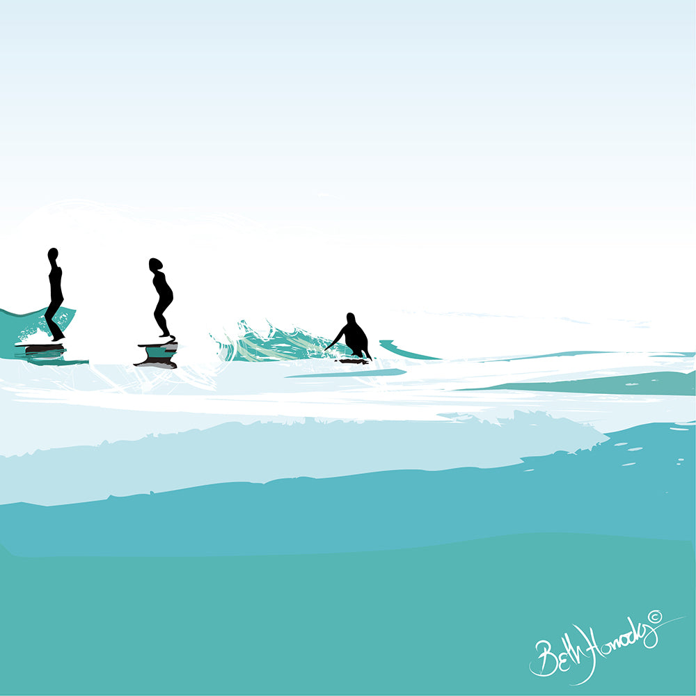 3 Yn Dal Y Don Canvas Print (Limited Edition)