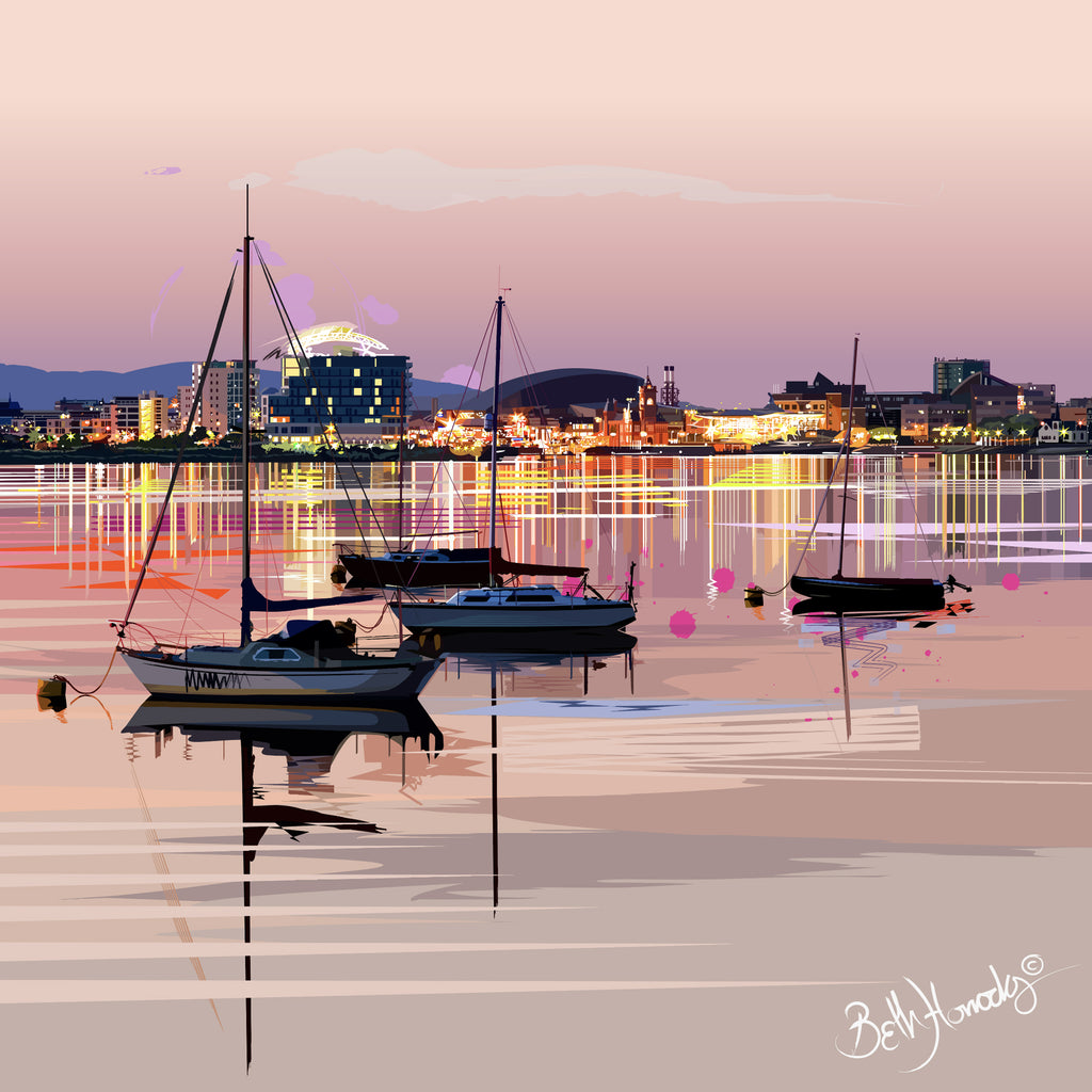 Bae Caerdydd Canvas Print (Ltd. Ed)