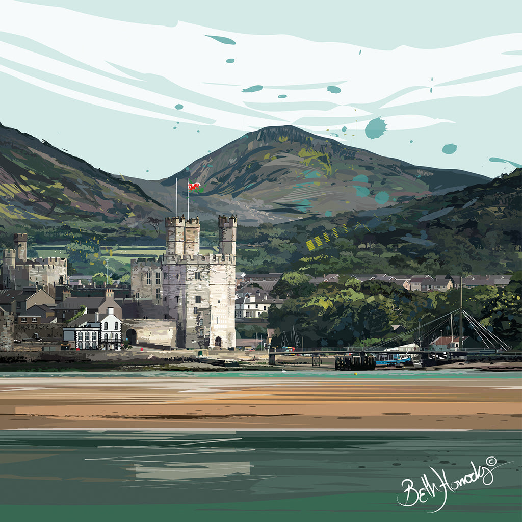 Rhwng Môr A Mynydd Canvas Print (Ltd. Ed)