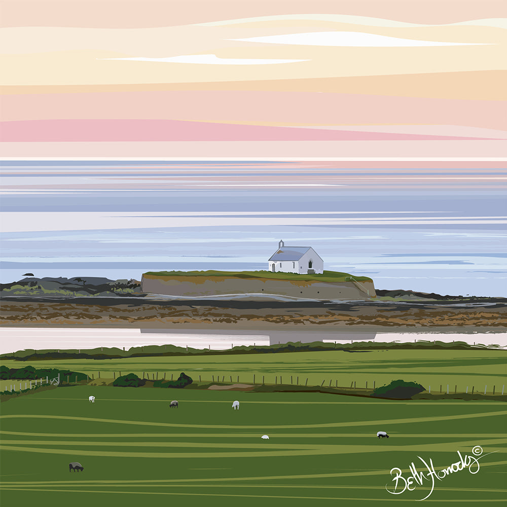 Eglwys Cwyfan Canvas Print (Limited Edition)