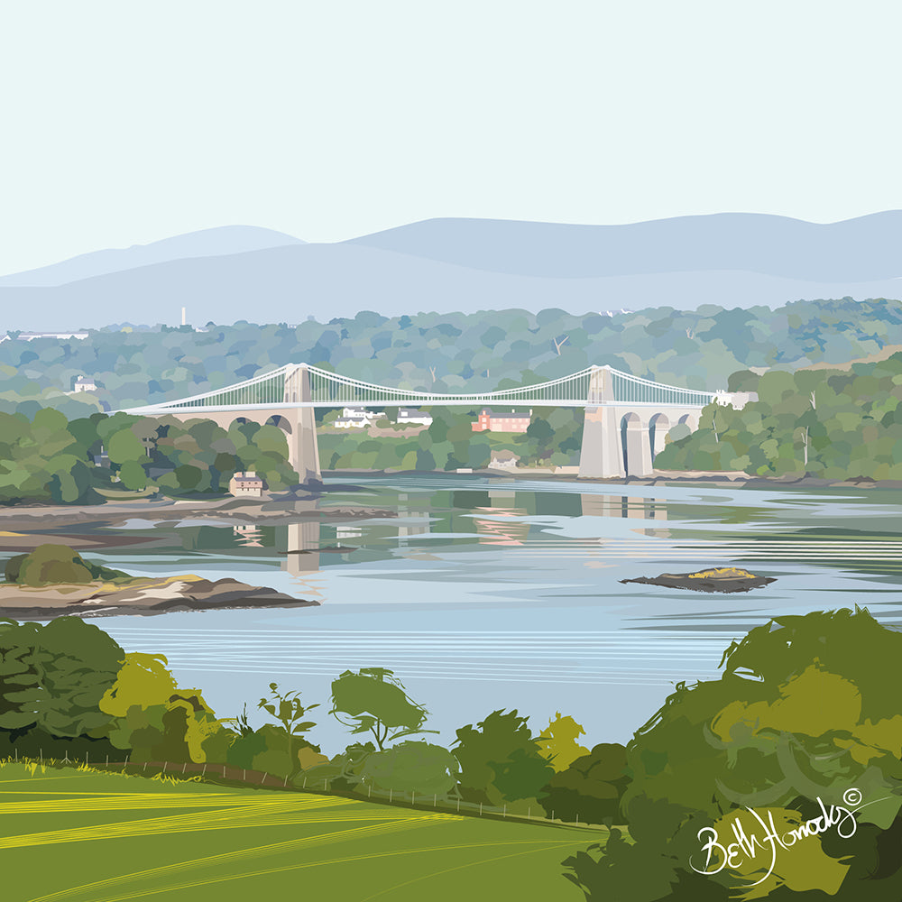 Pont Menai Canvas Print (Limited Edition)