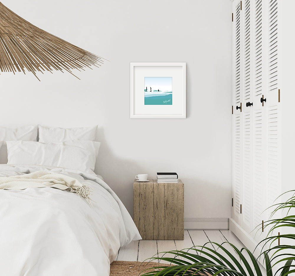 3 Yn Dal Y Don Framed Print (Limited Edition)