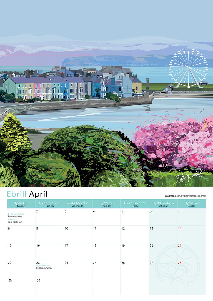 Beth Horrocks 2024 North Wales Calendar