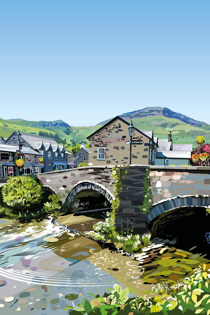 Beddgelert Tea Towel