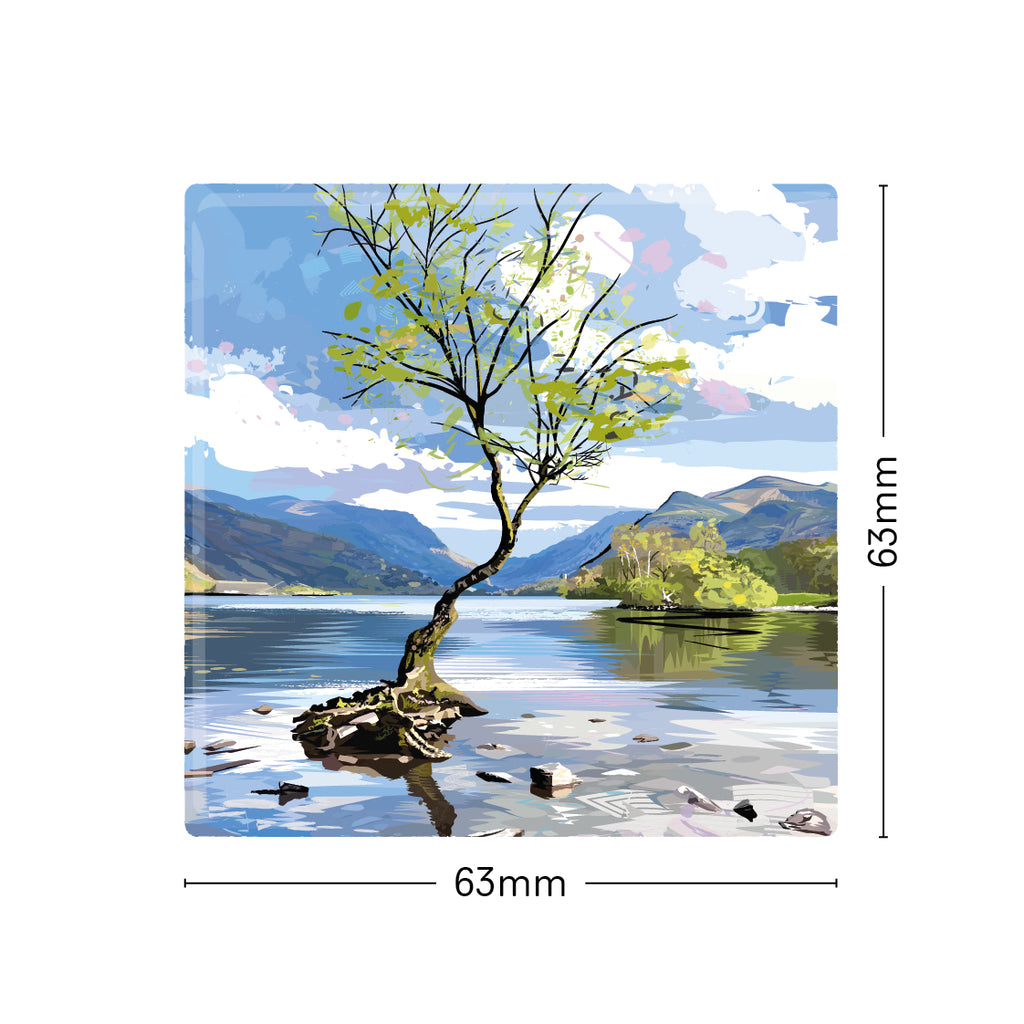 Y Goeden Unig (The Lonely Tree) Fridge Magnet