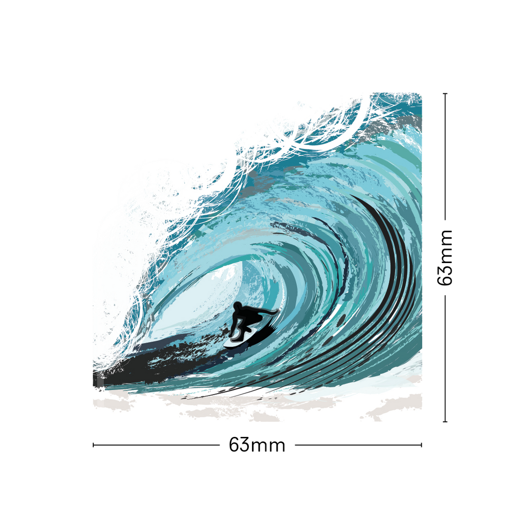 Monster Wave Fridge Magnet
