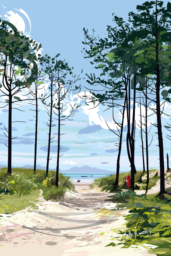 Through the Trees Tea Towel