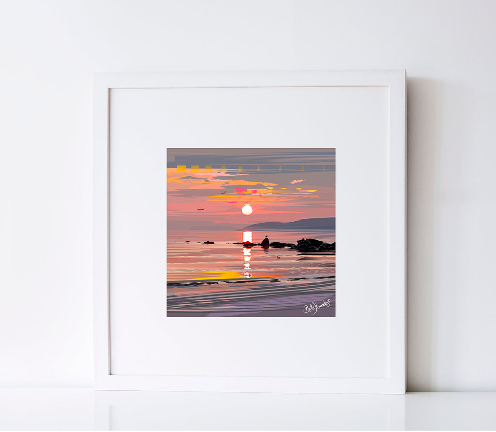 Benllech Sunrise Framed Print (Ltd. Ed)