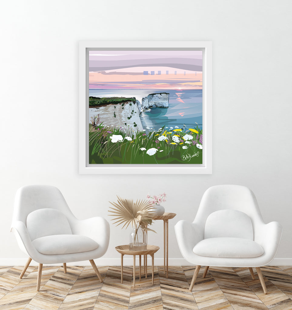 Old Harry Rocks Canvas (Limited Edition)
