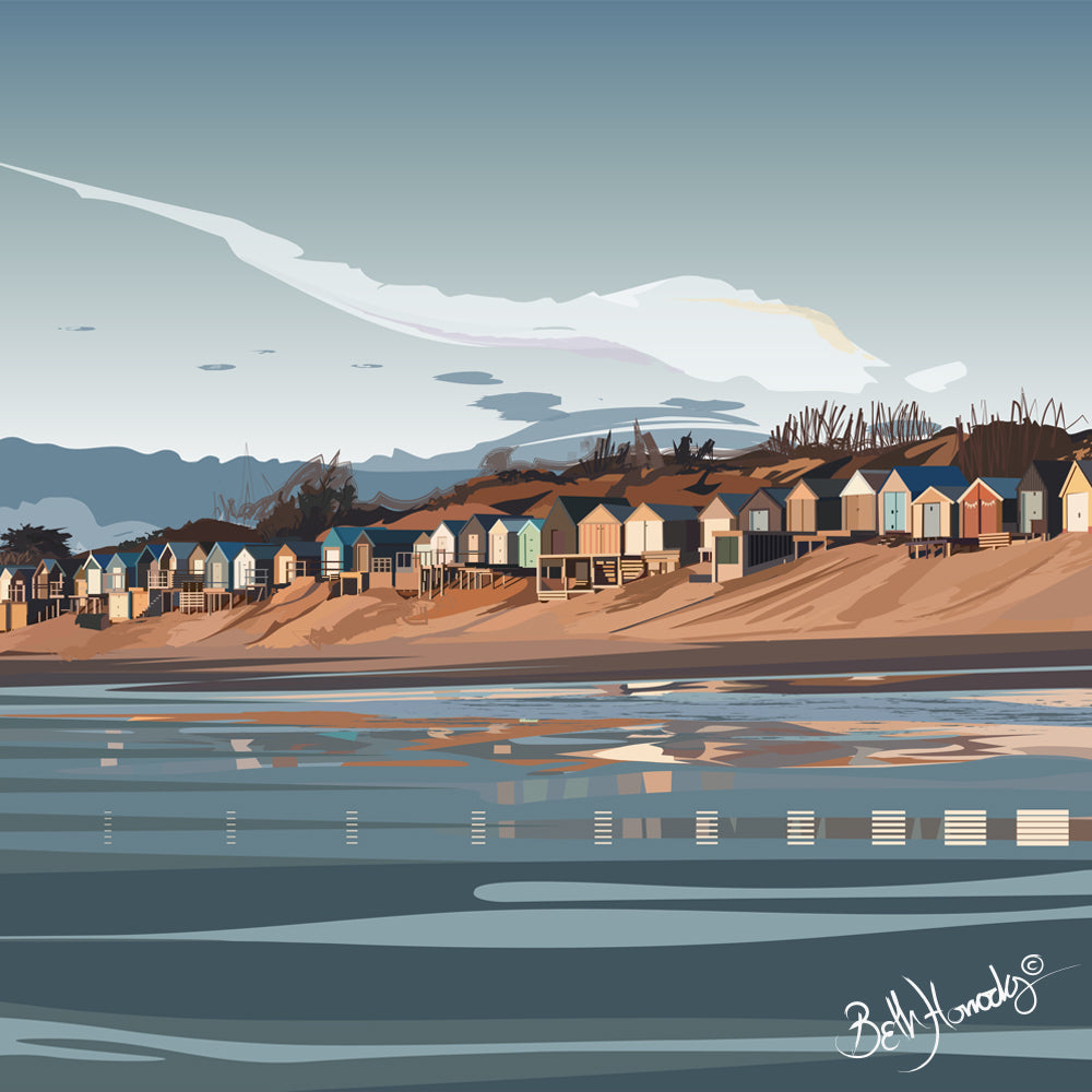 Abersoch Beach Huts Card SOLD OUT